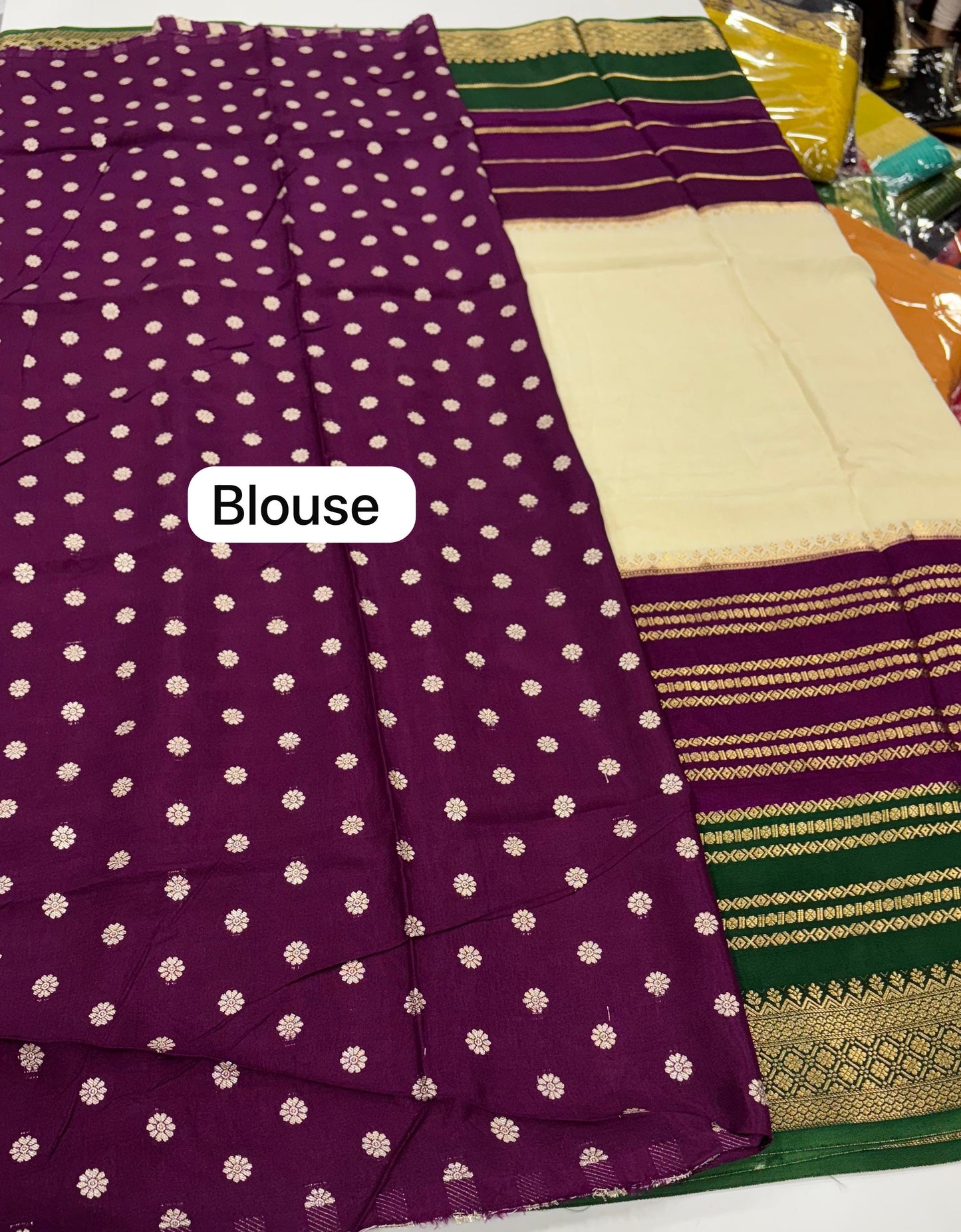 PURE VISCOSE SILK SAREE IN 3D PATTERN