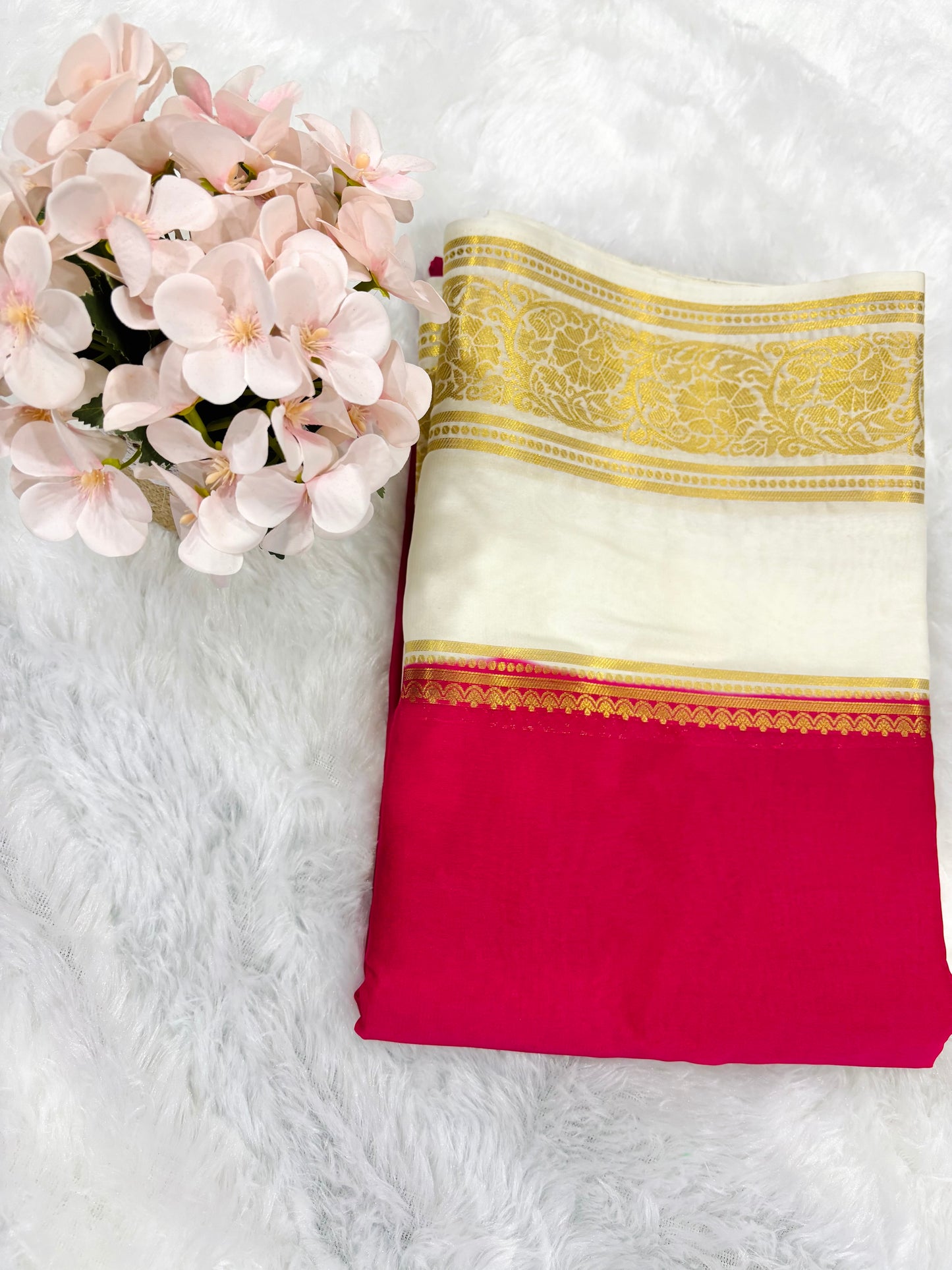 Semi Mysore Silk Saree
