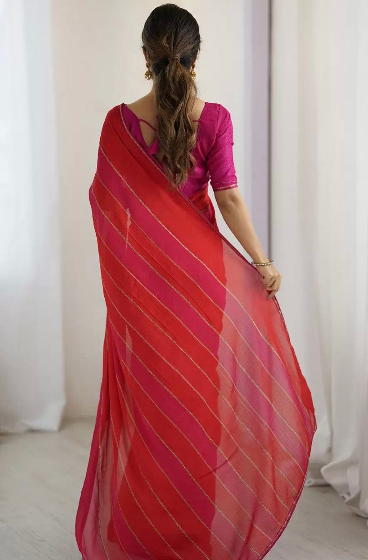 FANCY GEORGETTE CHIFFON SAREE