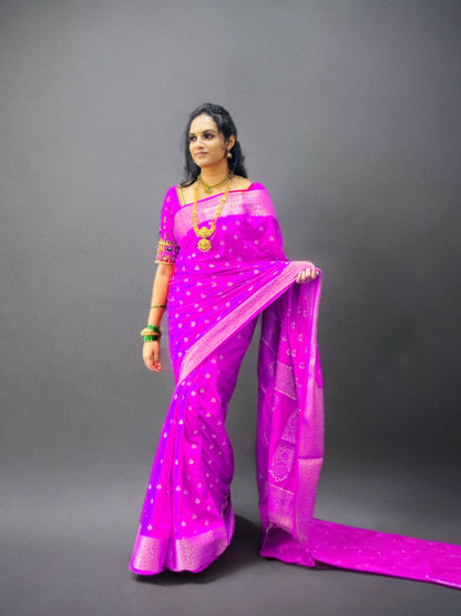DOLA BUTTA SAREES WITH RICH PALLU