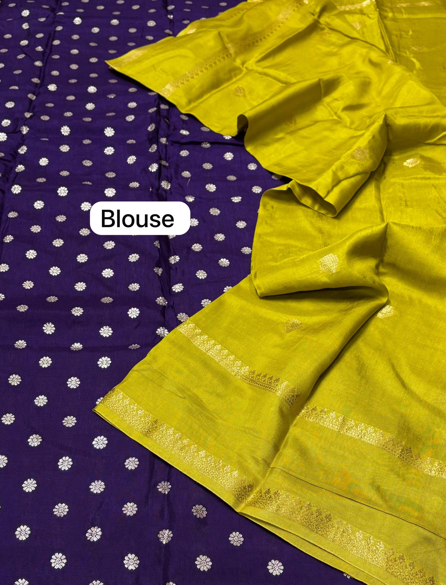 VISCOSE KADHI SILK SAREE (YELLOW)
