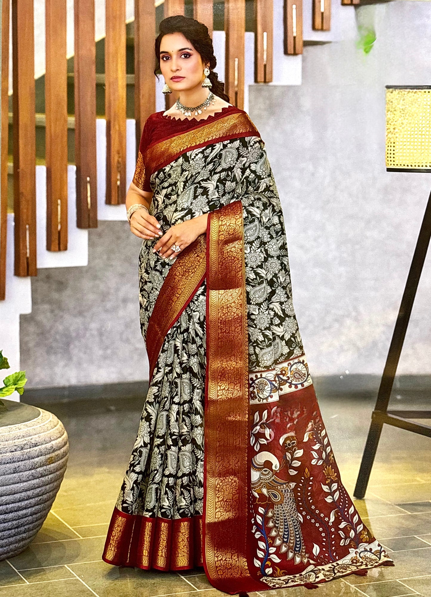 Cotton in Kalamkari Print