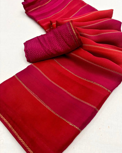 FANCY GEORGETTE CHIFFON SAREE