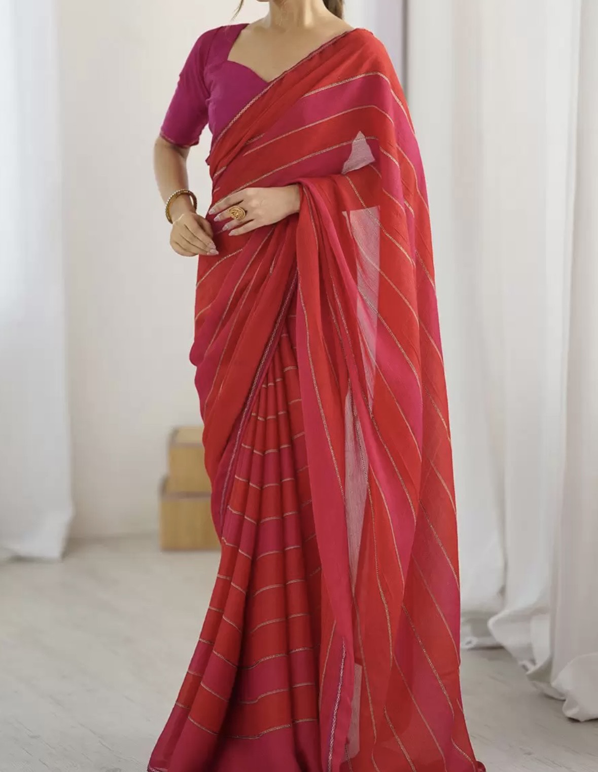 FANCY GEORGETTE CHIFFON SAREE