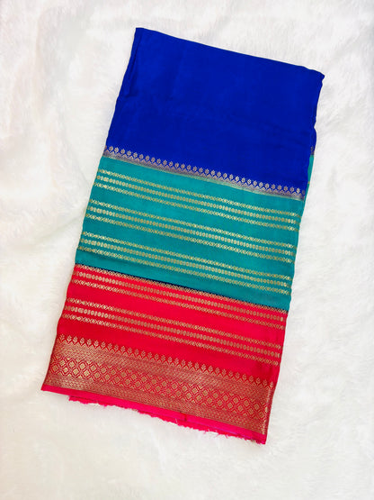 PURE VISCOSE SILK SAREE IN 3D PATTERN