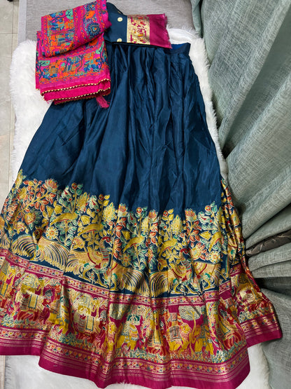 DOLA SILK LEHANGA WITH DUPATTA (UNSTITCHED BLOUSE)