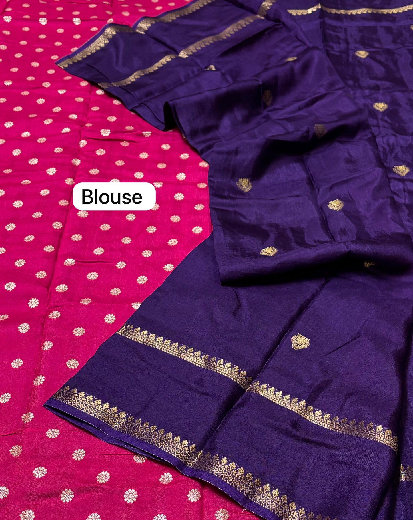 Viscose kadhi silk saree (PURPLE)
