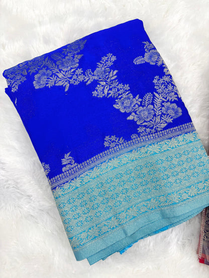 Georgette Banarasi Saree