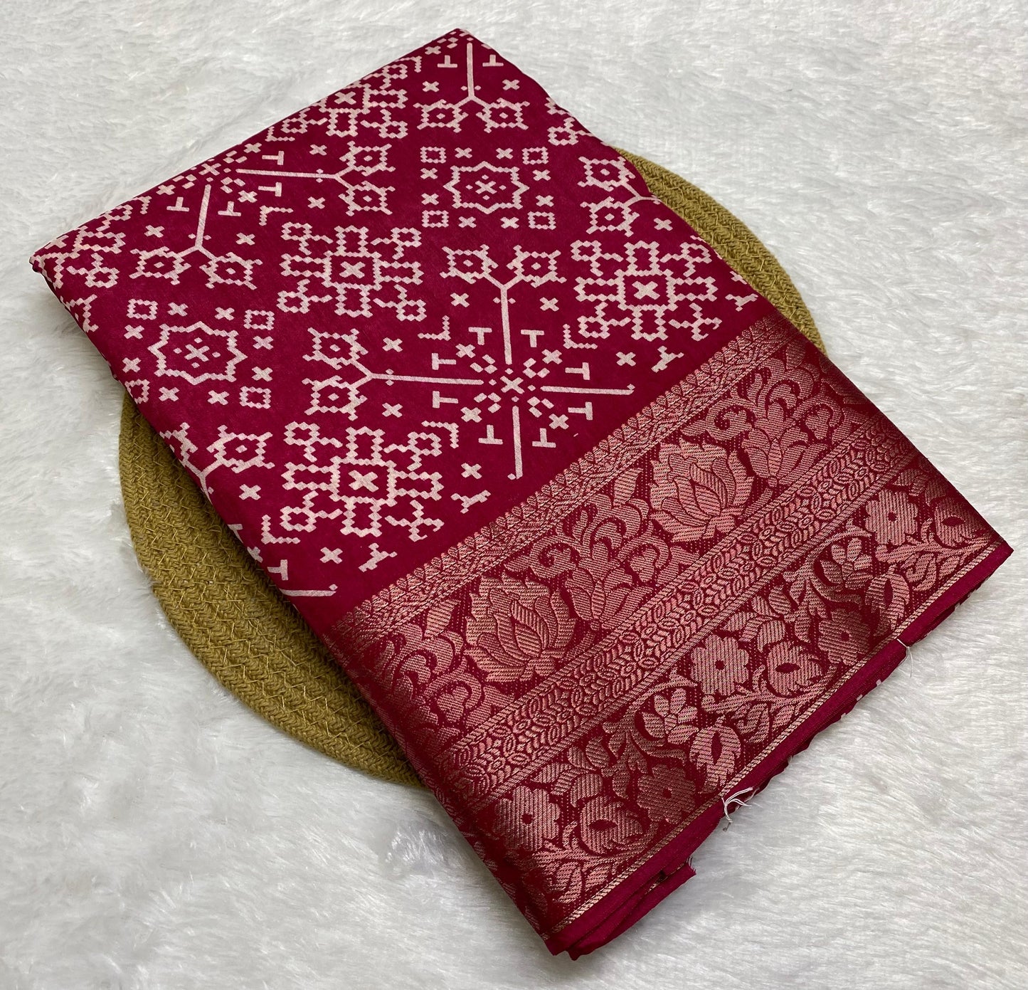 Cotton With Bandhani Print