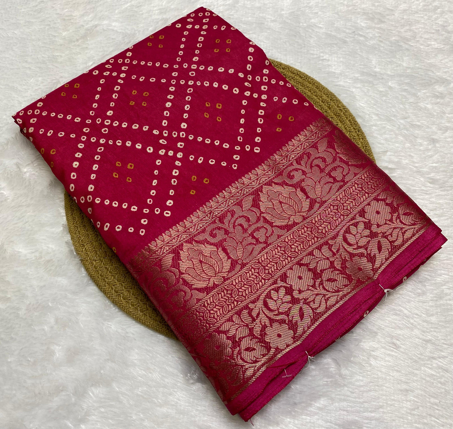 Cotton With Bandhani Print
